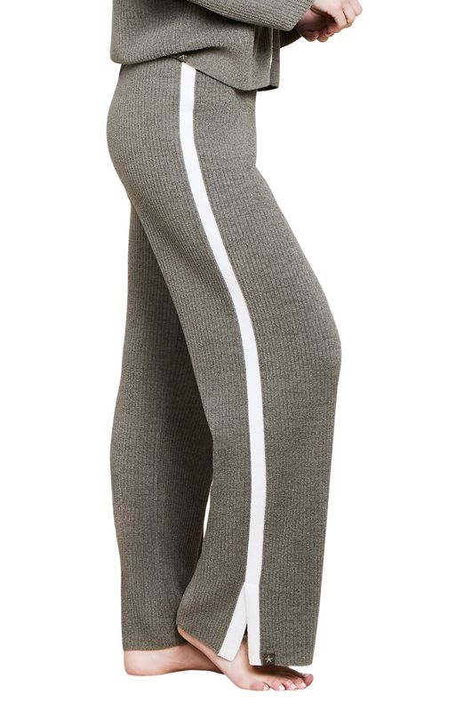 CCUL Contrast Ribbed Slit Pant
