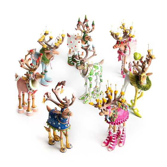 Patience Brewster Dash Away Reindeer Ornaments