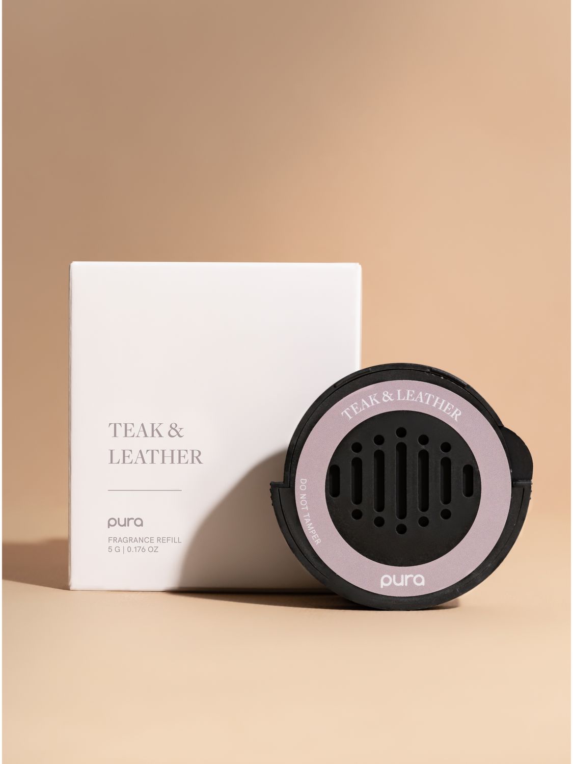 Teak And Leather Car Pura Refill