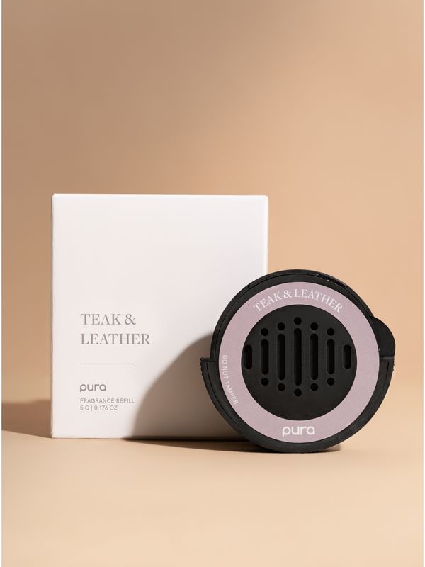 Teak And Leather Car Pura Refill