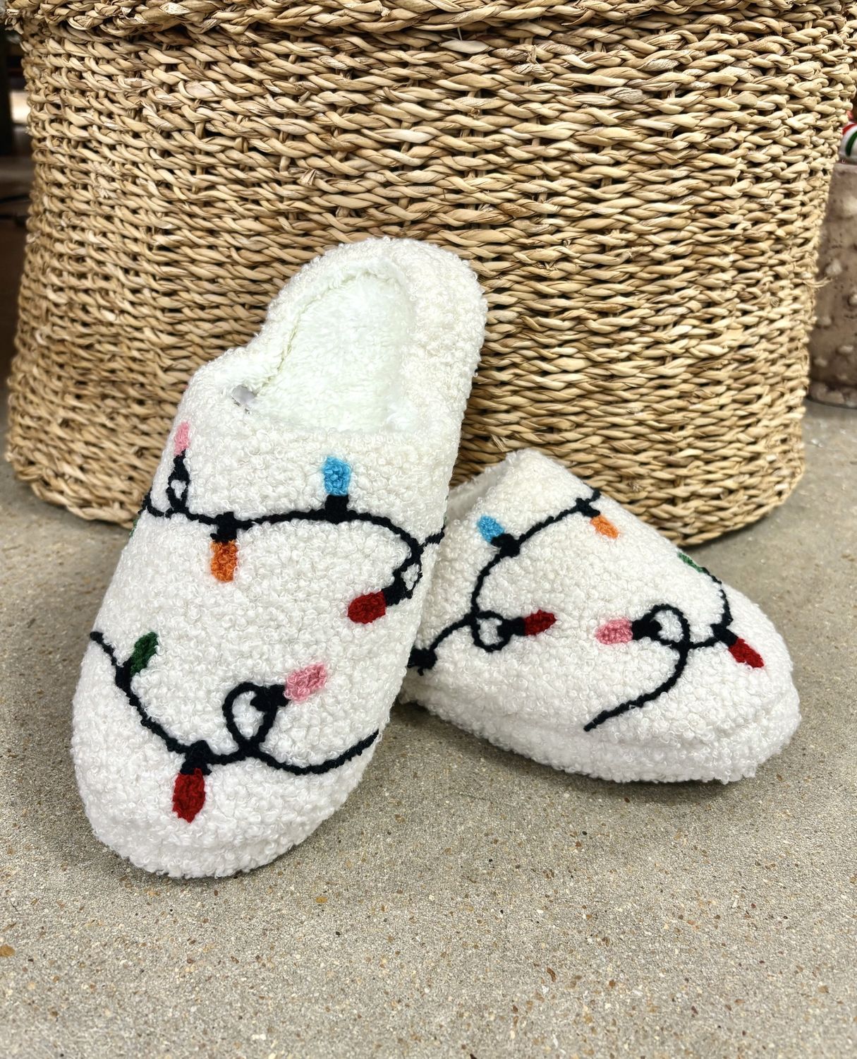 Christmas Light Slippers