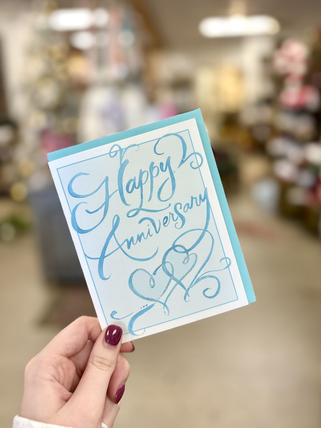 Anniversary Cards, Color: Blue Happy Anniversary
