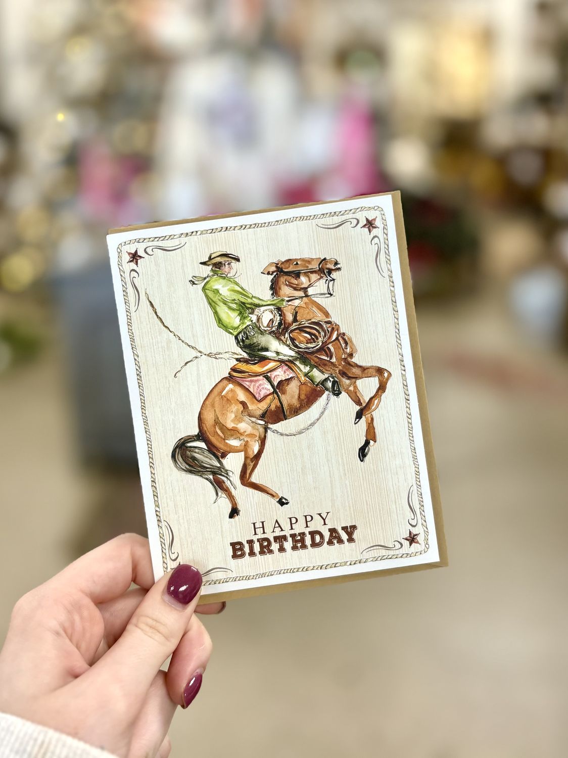 Birthday Cards, Color: Happy Birthday Cowboy