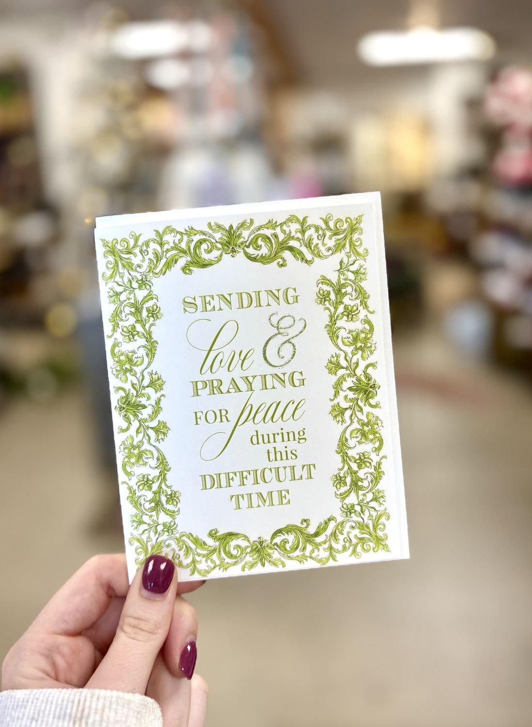 Sympathy Cards, Color: Sending Love and Praying for Peace