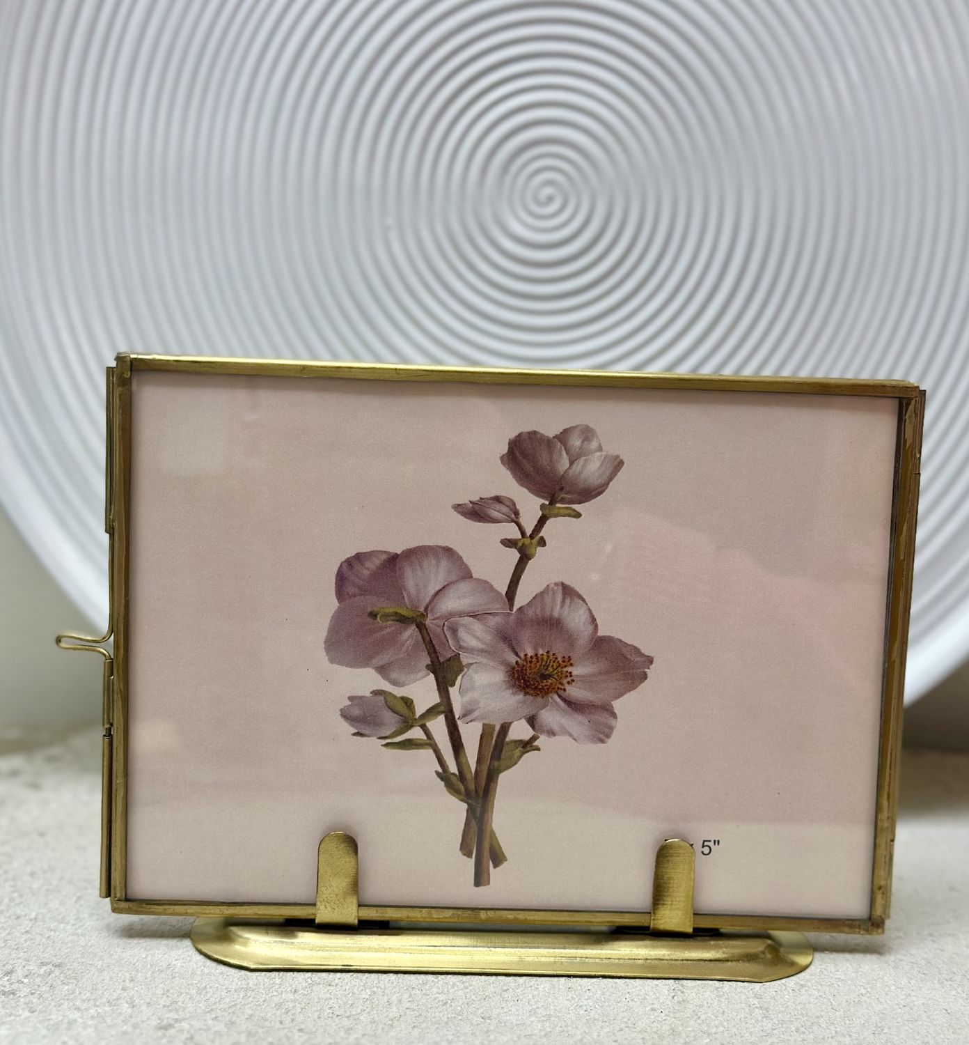 Brass Standing Picture Frame, Size: 7x5