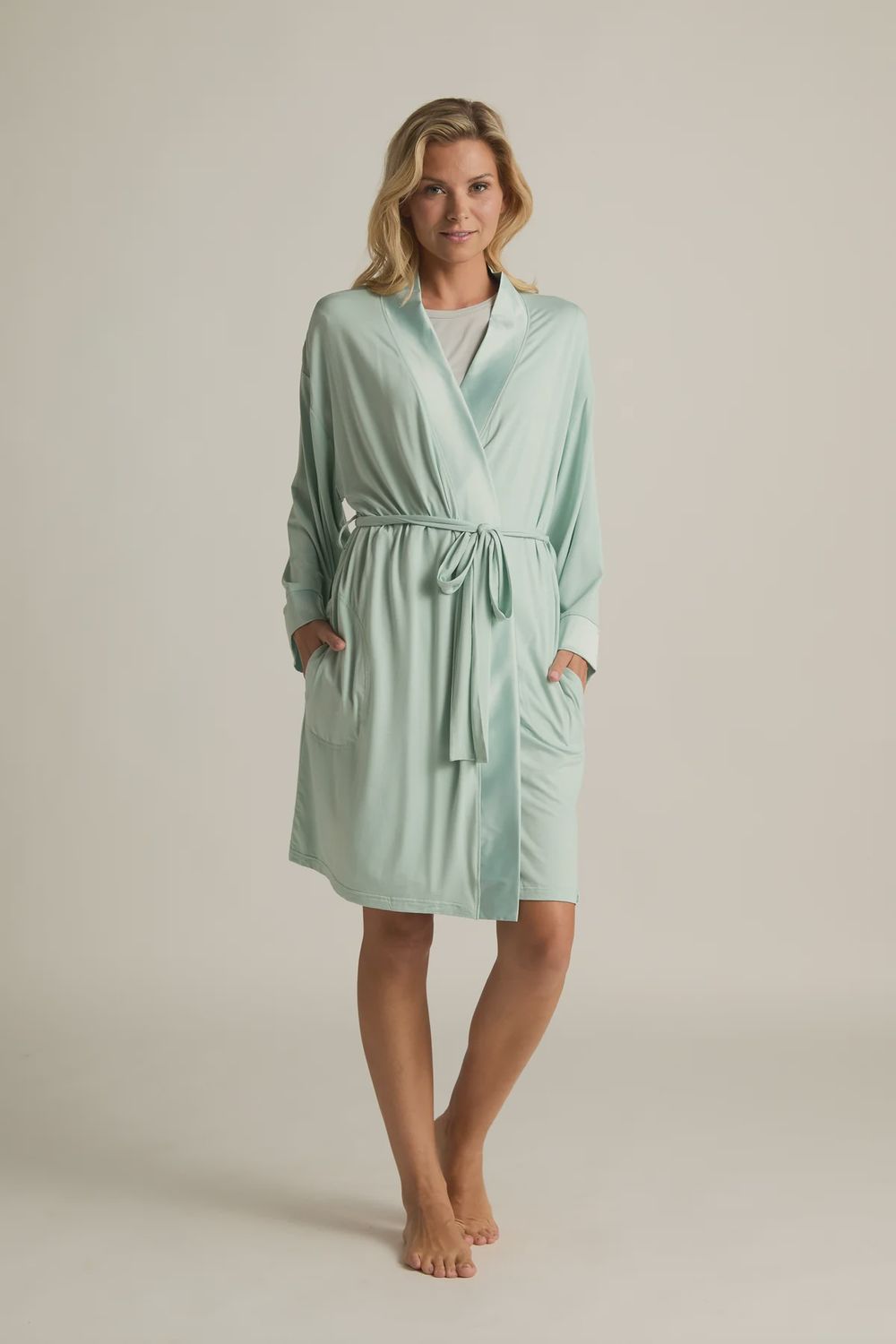 Kimono Robe, Size: S/M, Color: Aqua