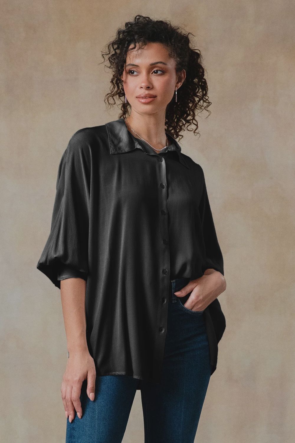 New Remi Shirt, Color: Black