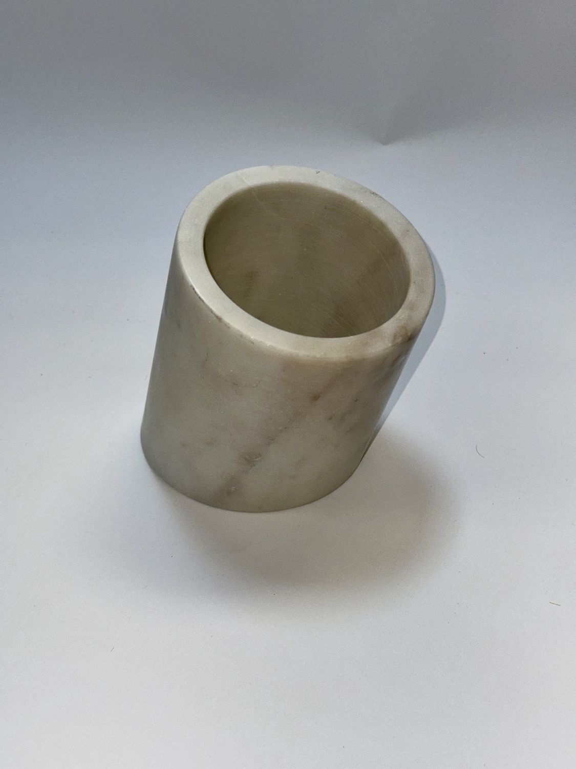 Tilted Marble Bottle Holder