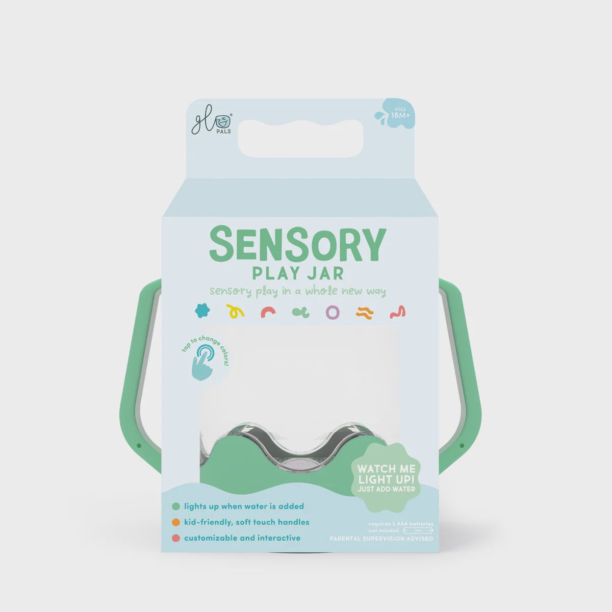 Sensory Play Jar, Color: Teal