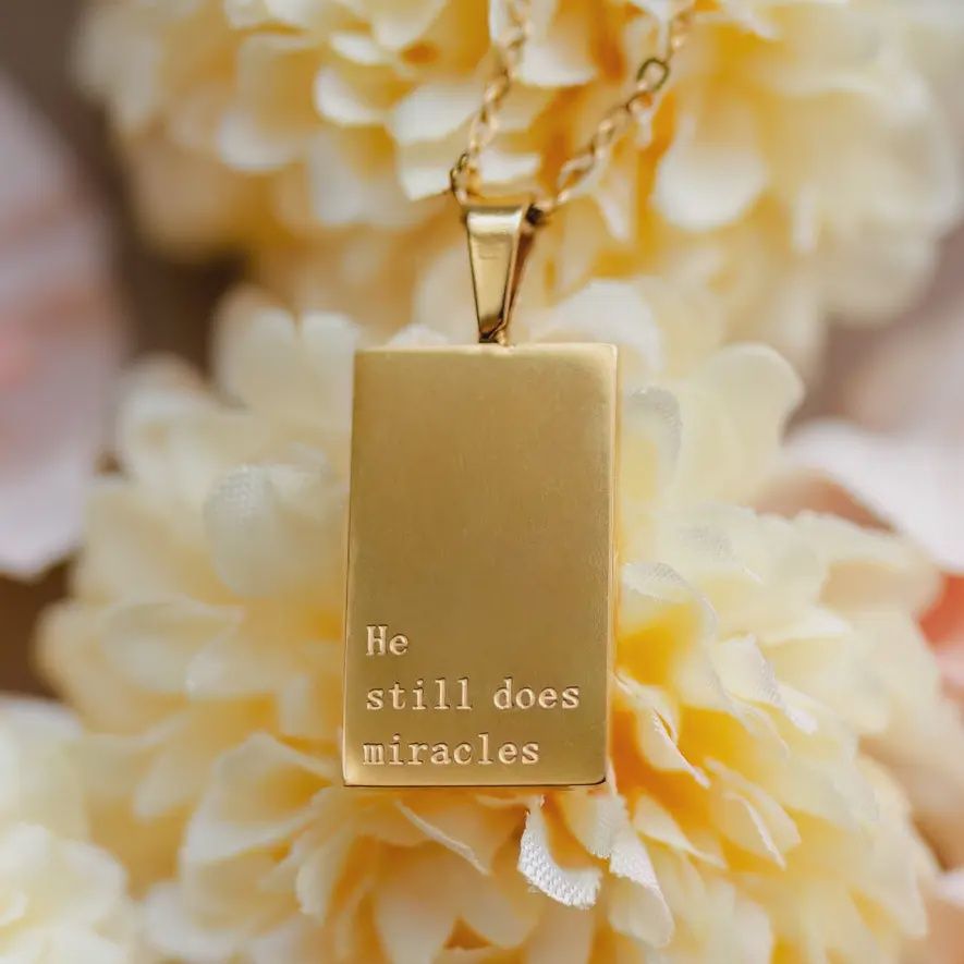 Spiritual Gold Necklace, Design: Still Does Miracles