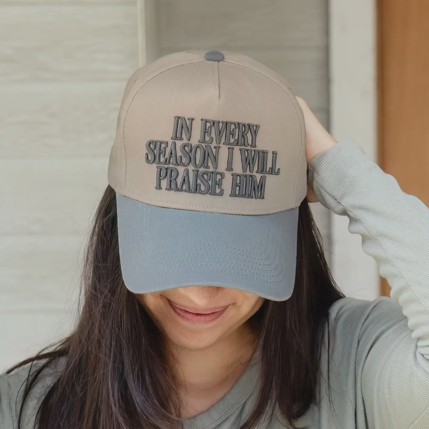In Every Season I Will Praise Him Hat, Design: Every Season