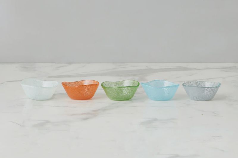 Glass Dipping Bowl/Spoon