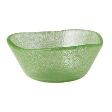 Glass Dipping Bowl/Spoon, Color: Green