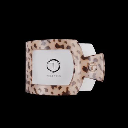 Flat Square Clip, Size: Large, Design: Blonde Tortoise