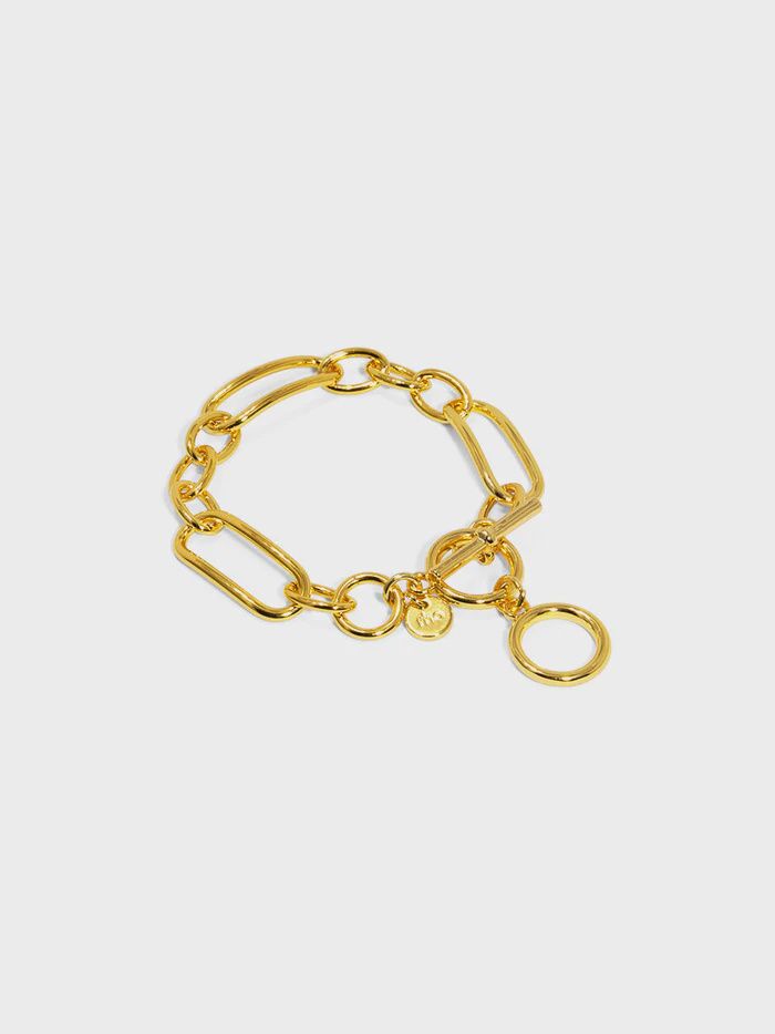 Mixed Chain Toggle Bracelet