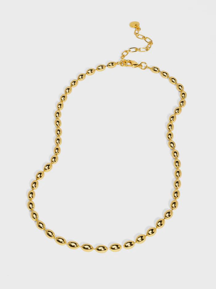 Metal Beaded Collar Necklace