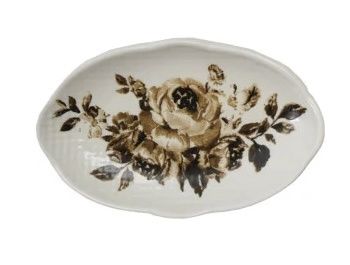 Vintage Plate Magnet, Color: Brown, Size: Small