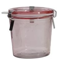 Colorful Clamp Jar, Color: Pink