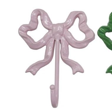 Bow Wall Hook, Color: Pink