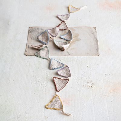 Crocheted Pennant Garland