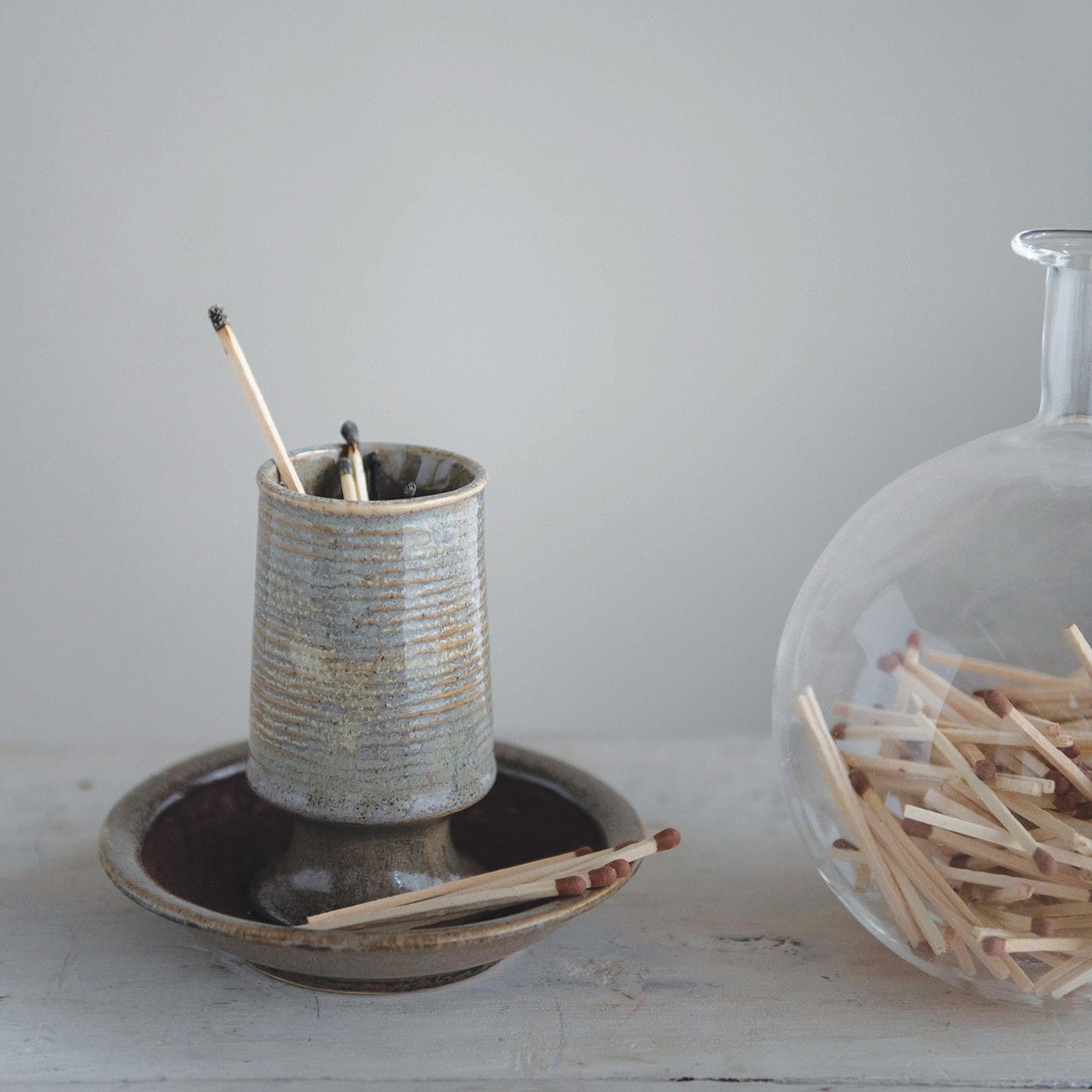Grey Match Holder