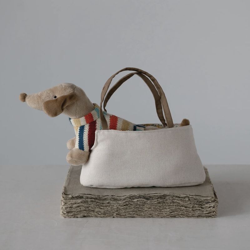 Weenie Dog with Purse