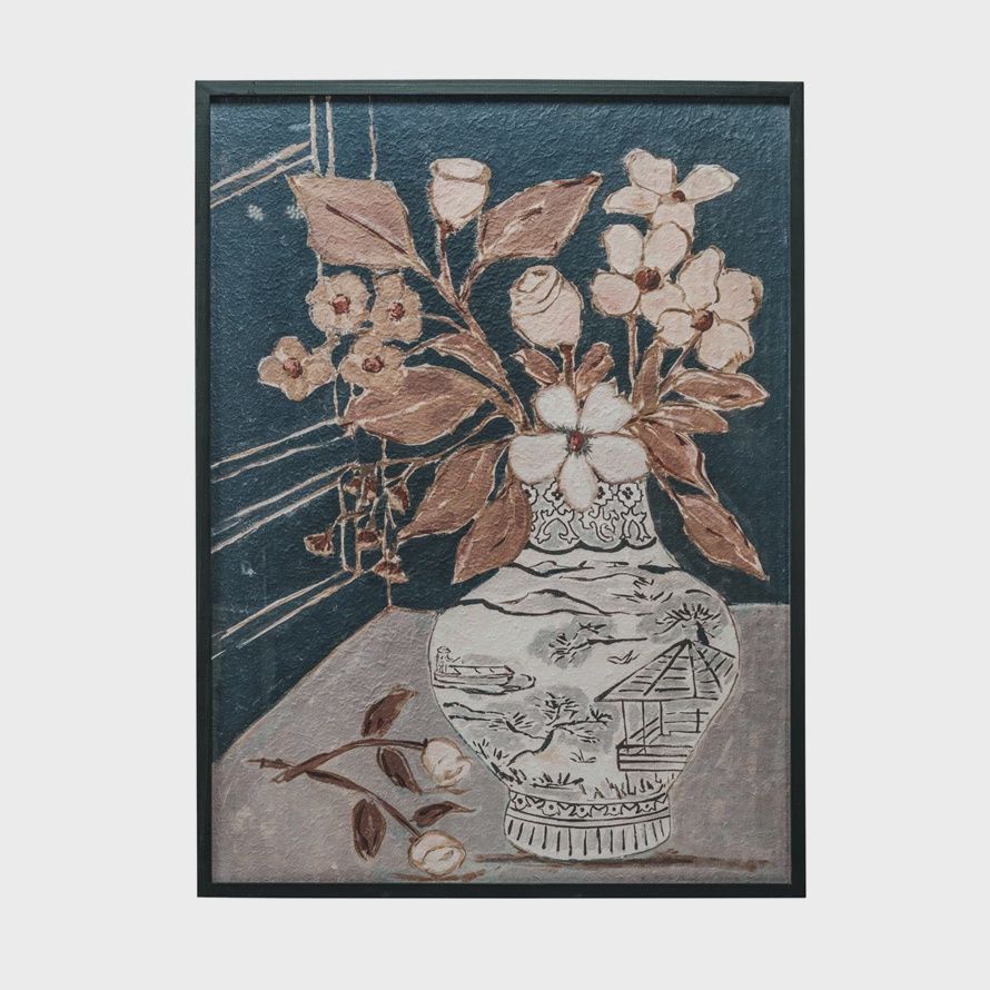 Moody Flowers in Urn