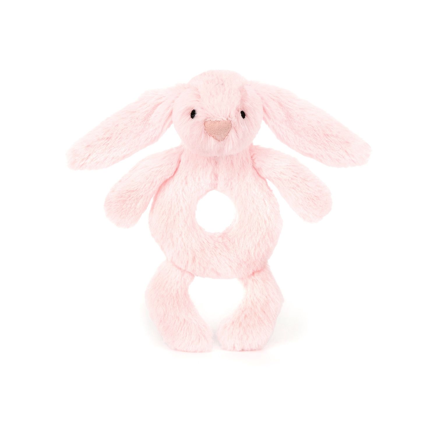 Bashful Pink Bunny Ring Rattle
