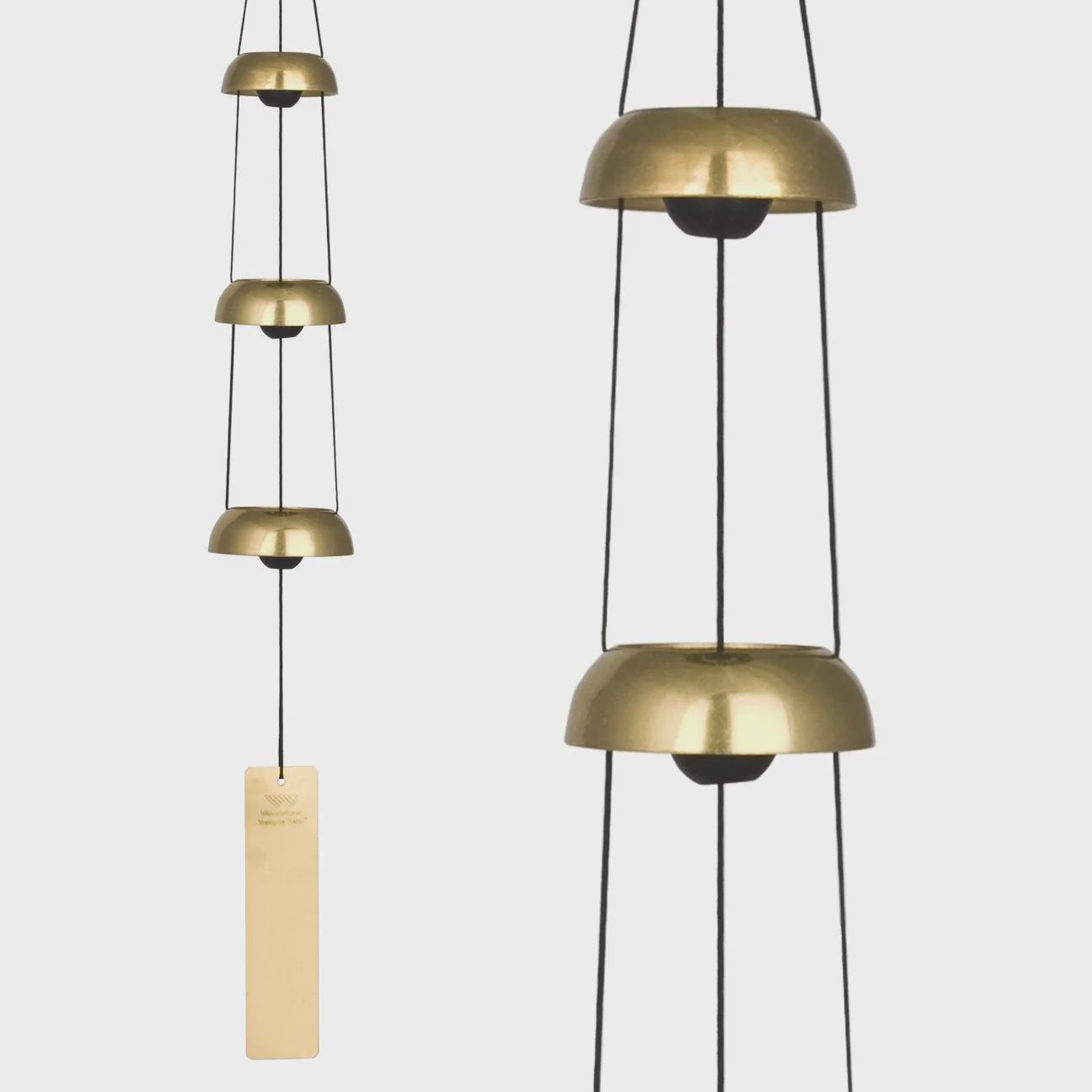Trio Wind Chime, Color: Brass