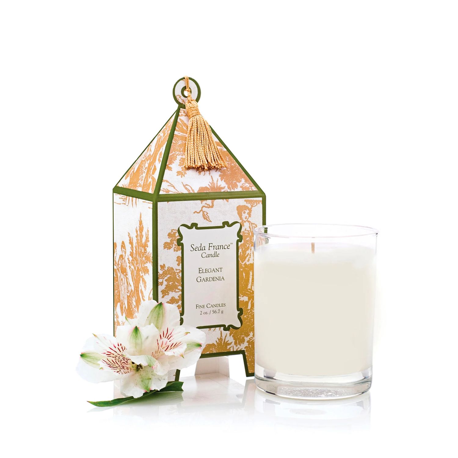 Mini Pagoda Box Candle, Fragrance: Elegant Gardenia