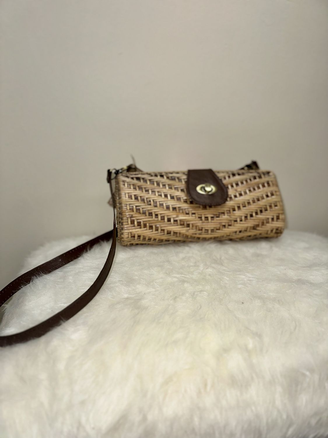 Rattan Convertible Clutch