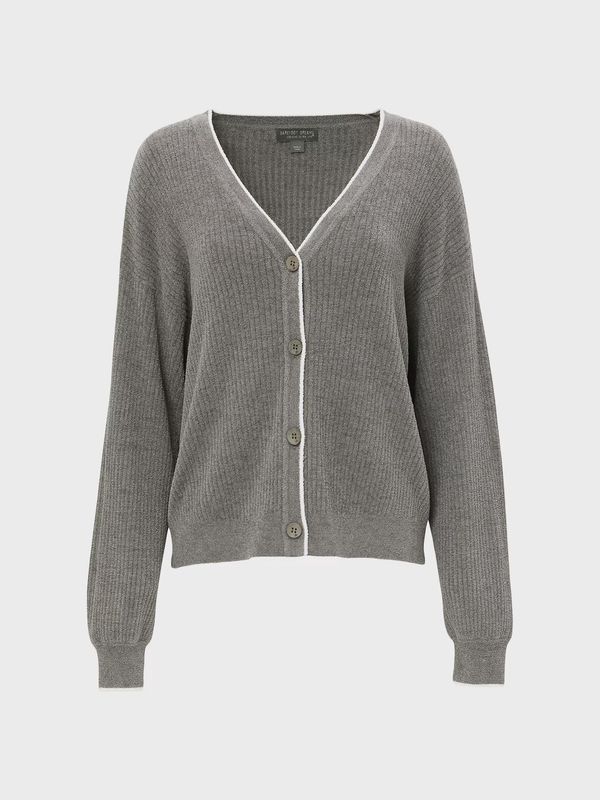 CCUL Contrast Ribbed Cardigan