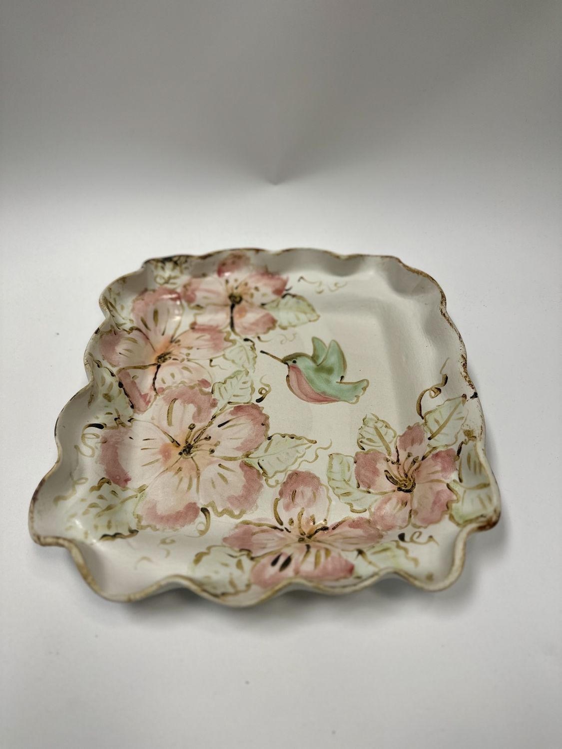 Square Hummingbird Platter