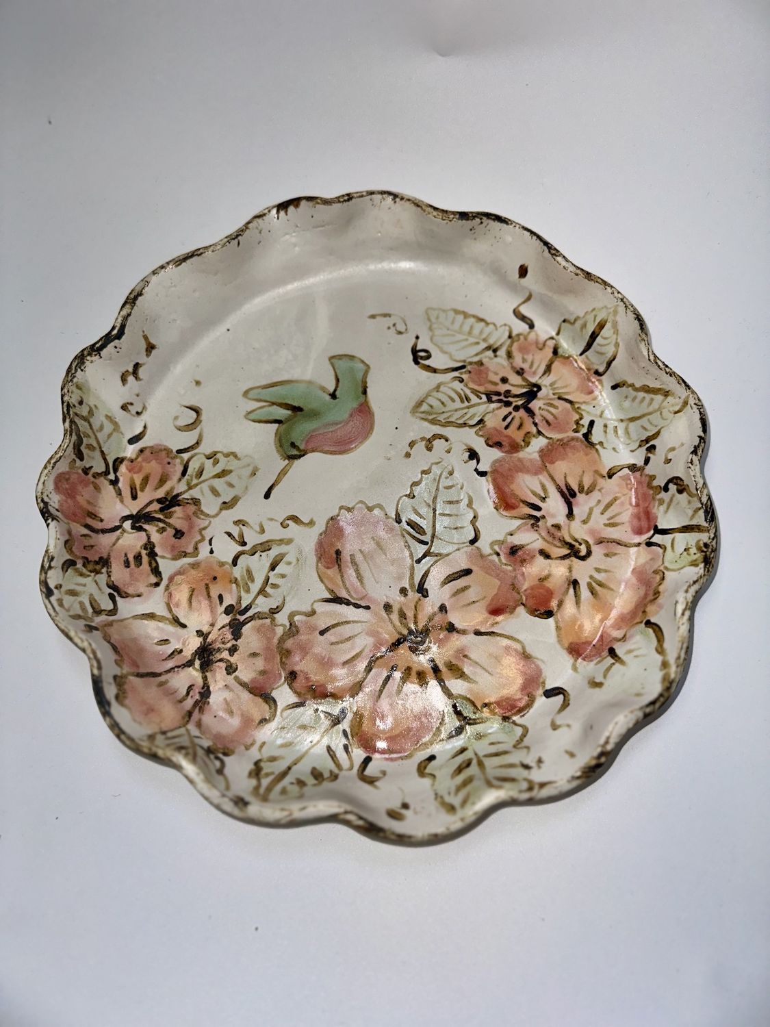 Round Hummingbird Platter