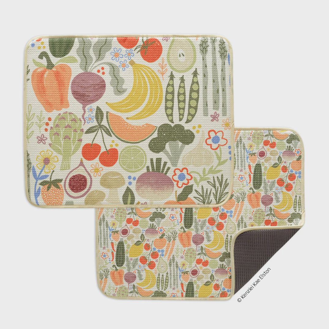 Dish Drying Mats Set, Design: Farm Stand