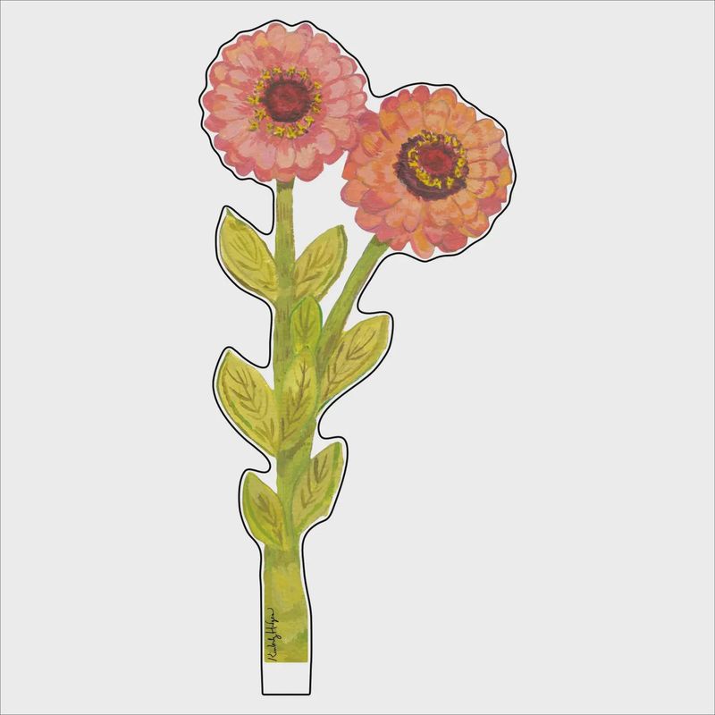 Double Zinnia Acrylic