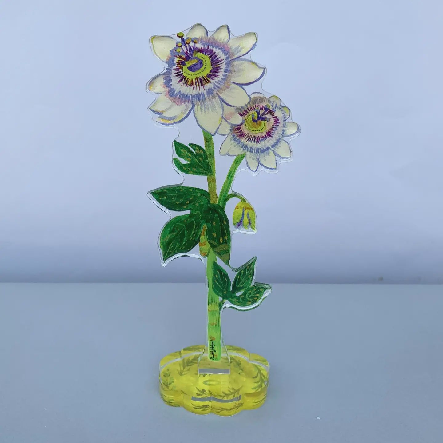 Passion Flowers Acrylic, Size: Small