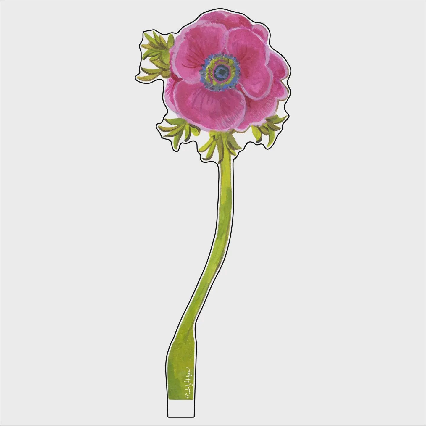 Magenta Anemone Acrylic, Size: Small