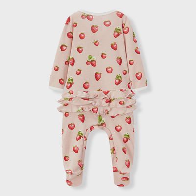 Ruffle Printed Romper