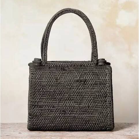 Black Ata Vine Handbag