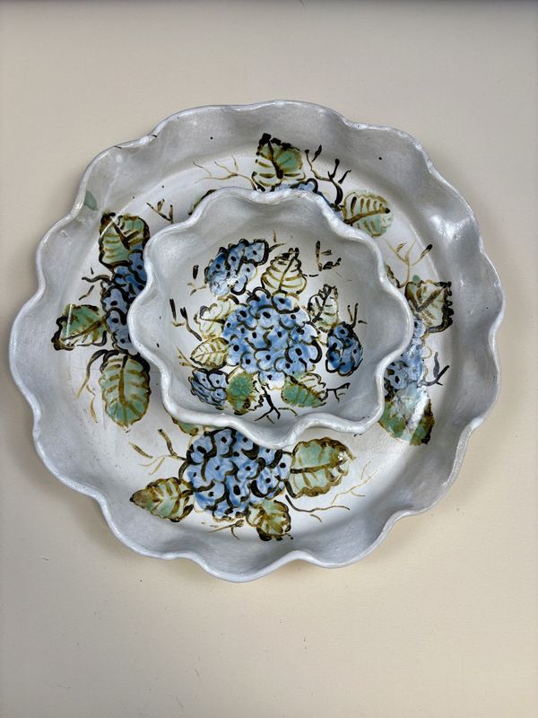 Hydrangea Chip &amp; Dip Bowl