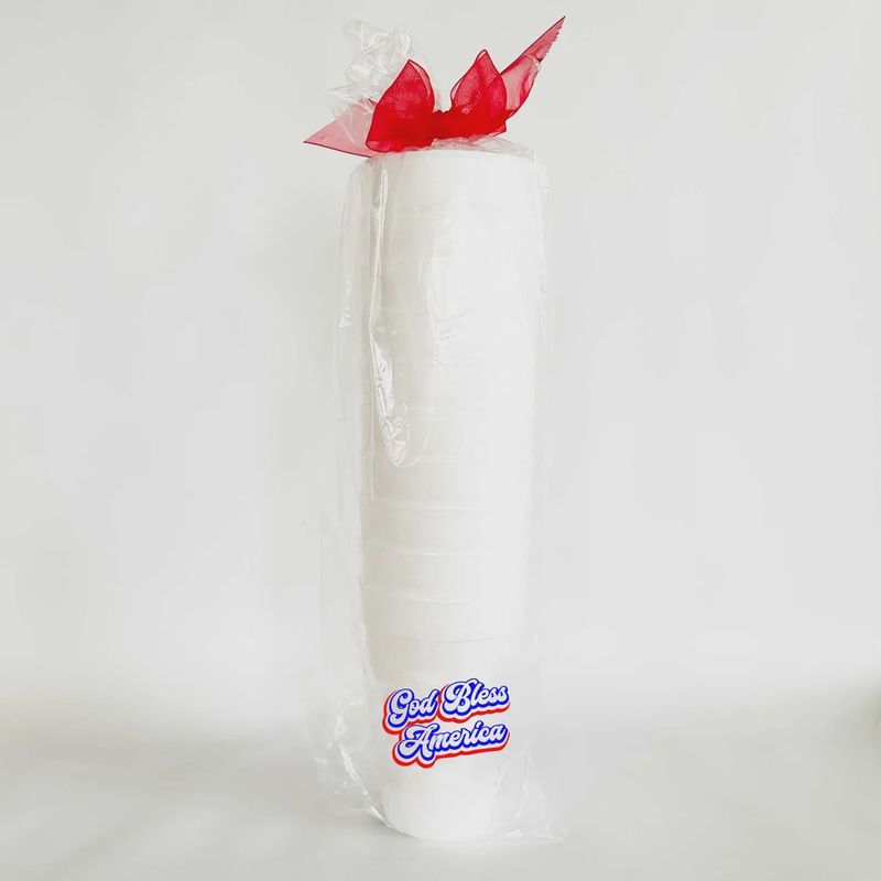 God Bless America Foam Cup