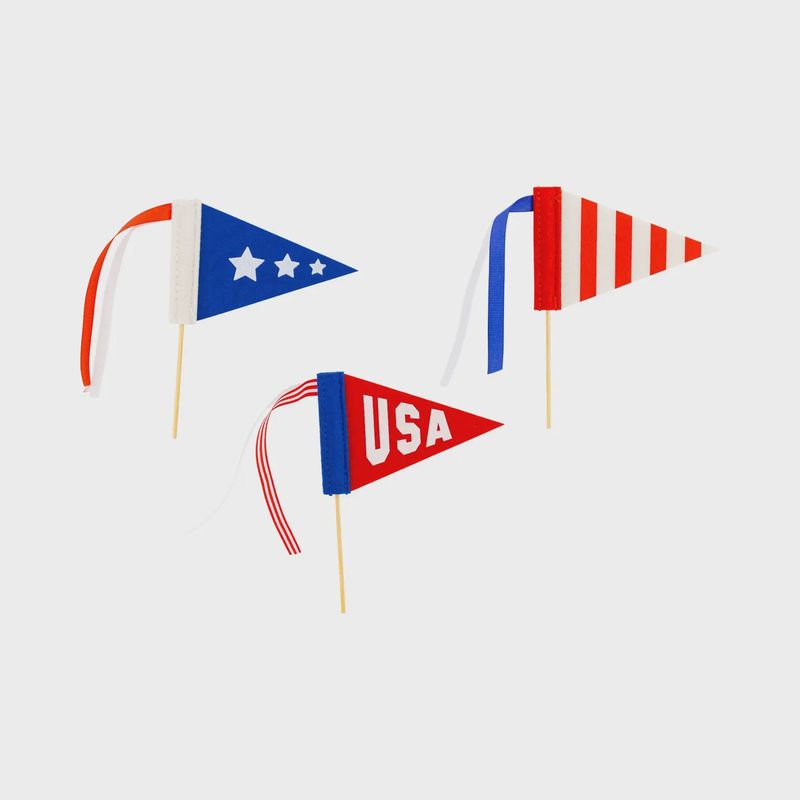 Americana Felt Pennant Set