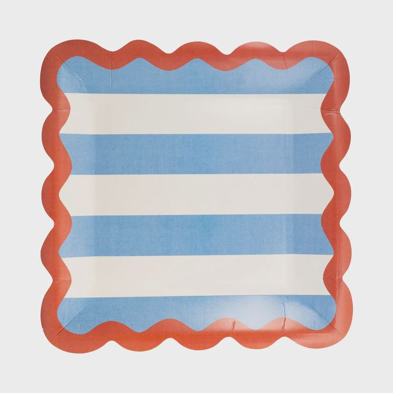 Ric Rac Trim Paper Plate