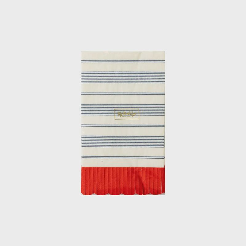 Striped Scallop Dinner Napkin