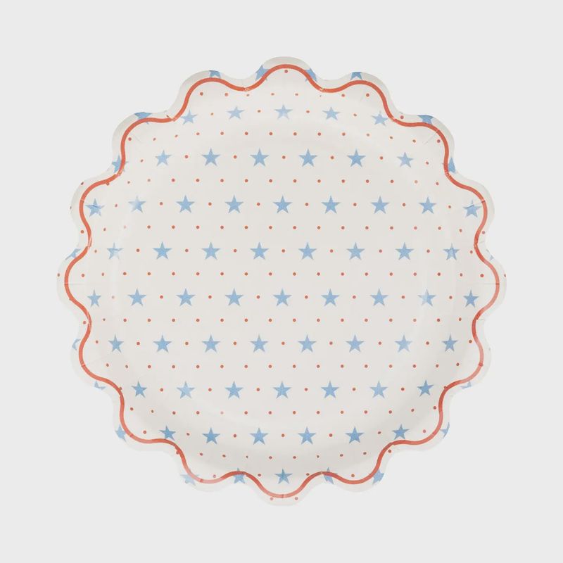 Hamptons Petite Star 9in Paper Plate