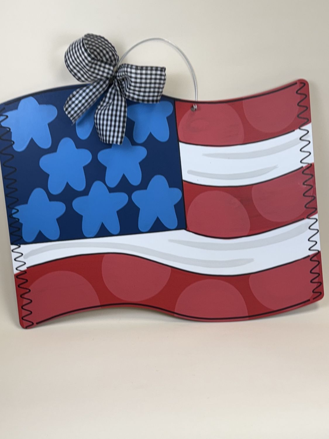 American Flag Door Hanger