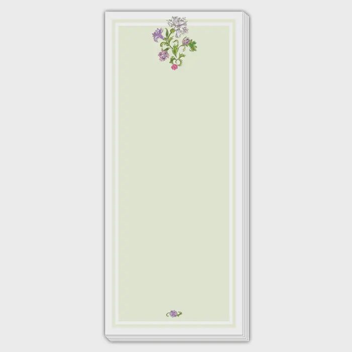 Skinny Green Floral Block
