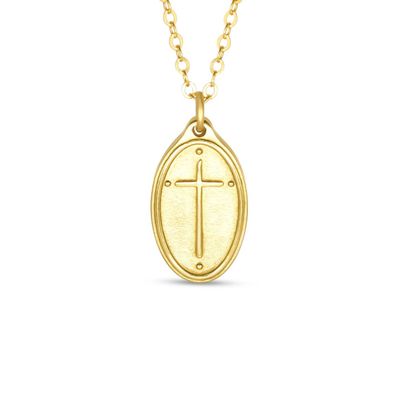 Romans 5:8 Petite Gold Necklace