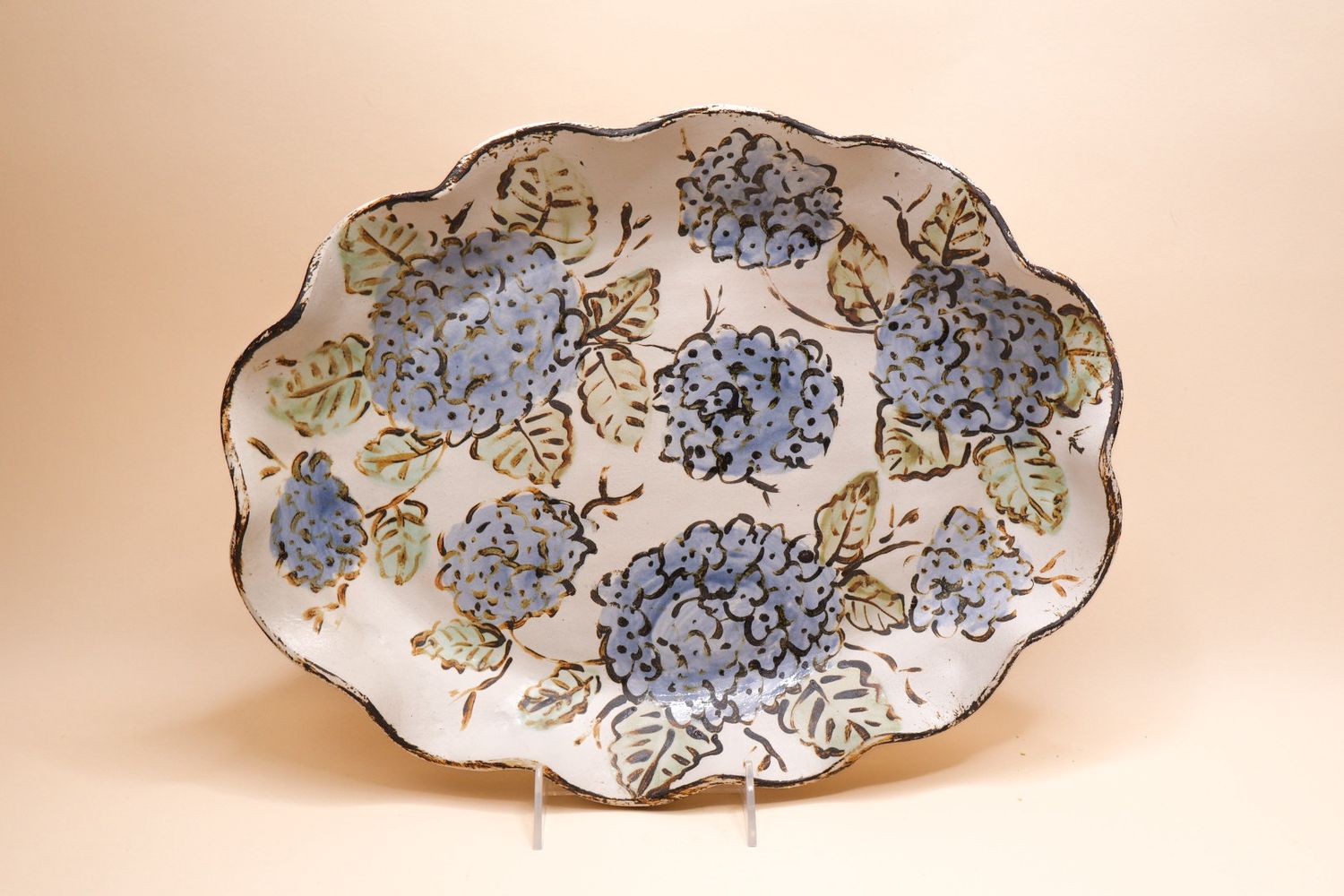 Hydrangea Large Oval Platter